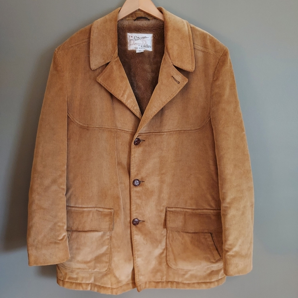 Vintage Corduroy Coat Size 46L